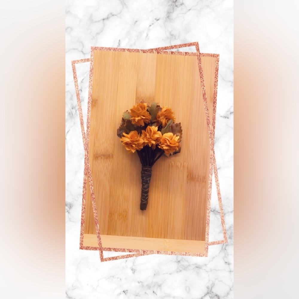 Custom Made Silk Boutonniere